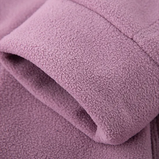 Women's Outdoor Wear Breathable Polar Fleece Custom Jackets Ladies Casual Wear Side Pockets Full Zip Polar Fleece Jacket