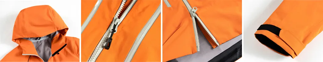 2.5 Layers 100% Polyester Fabric Outdoor Sports Hiking Cycling Windproof Waterproof Jacket