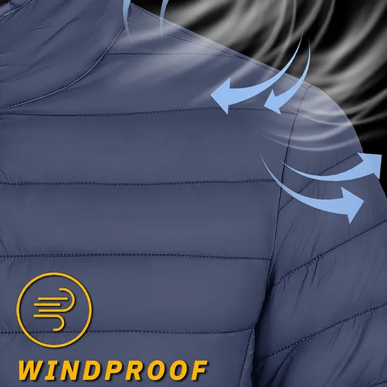 OEM Customized Design Winter Padded Coat Men's Warm Quilted Jacket