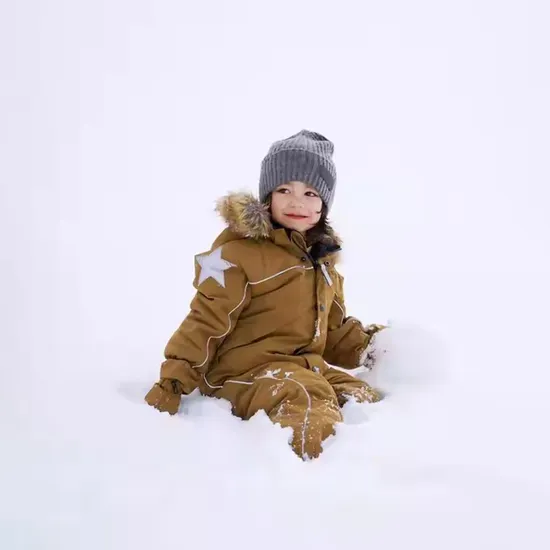 Custom Kids Winter Outdoor Ski Suit Boys Recycled Windproof Ski Jacket Pants Snowsuit for Children