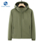 Autumn/Winter Plush Soft Shell Single Layer Windproof Jacket Outdoor Ski Men's Hooded Winter Jacket for Men