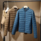 Custom Logo Winter Water Resistant Light Weight Warm Polyester Cotton Fashion Padded Jacket