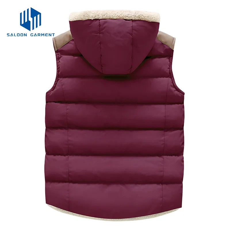 Wholesale Custom Logo Sleeveless Outerwear Full Zipper Winter Jacket Quilted Vest