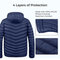 New Arrivals Custom Light Padded Winter Outerwear Hood Casual Men's Warm Quilted Jacket