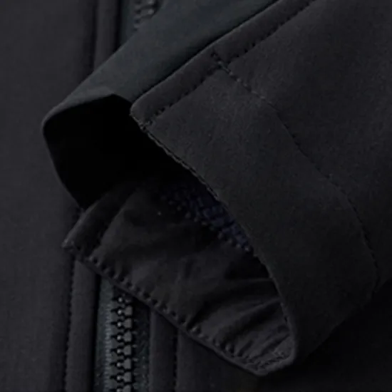 Wholesale 100% Polyester Softshell Waterproof Blank Custom Logo Design Long Sleeve Full Zipper Men's Jacket