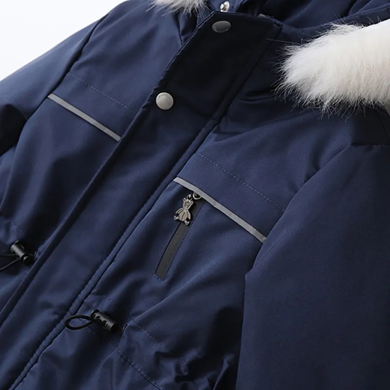 OEM Wholesale Winter Clothes Snowsuit Snow Wear Coats Baby Girls Boys Warm Cotton Hooded Jumpsuit