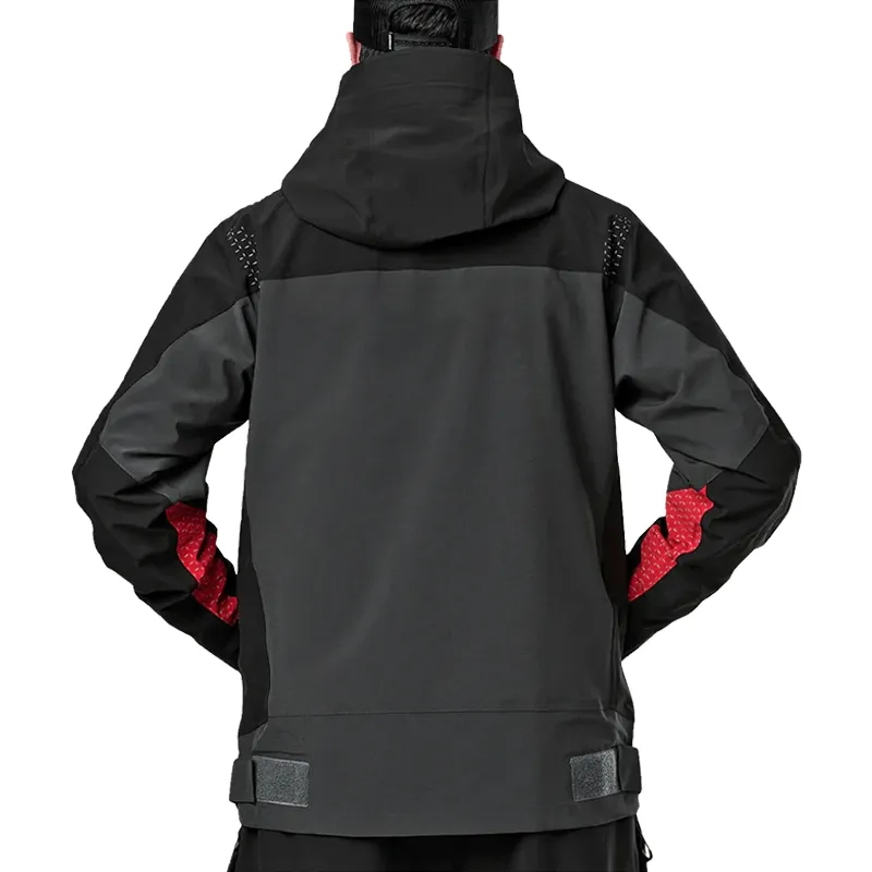 Men's Rain Jacket Outdoor Waterproof Fly Fishing Wading 3 Layer Fabric Jacket
