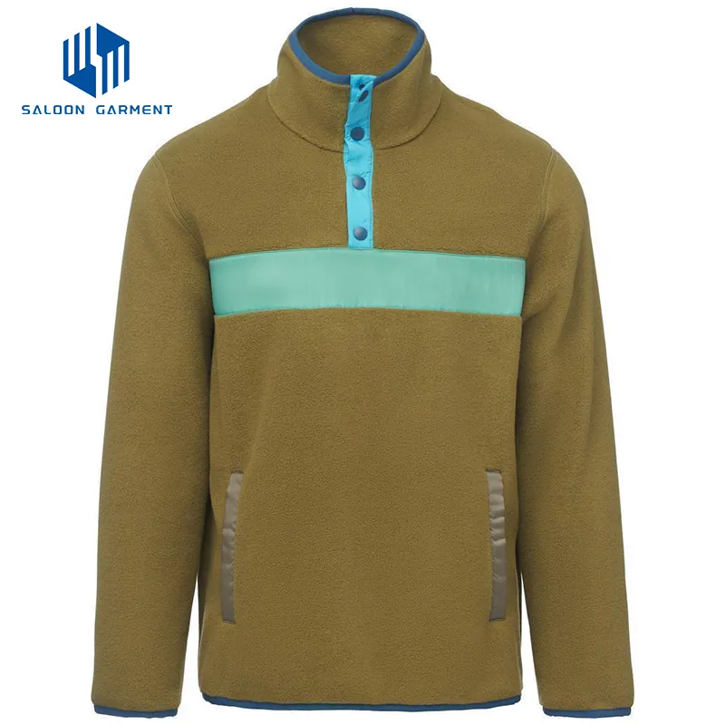 High Performance Men's Outdoor Sporting Soft Breathable Fleece Pullover