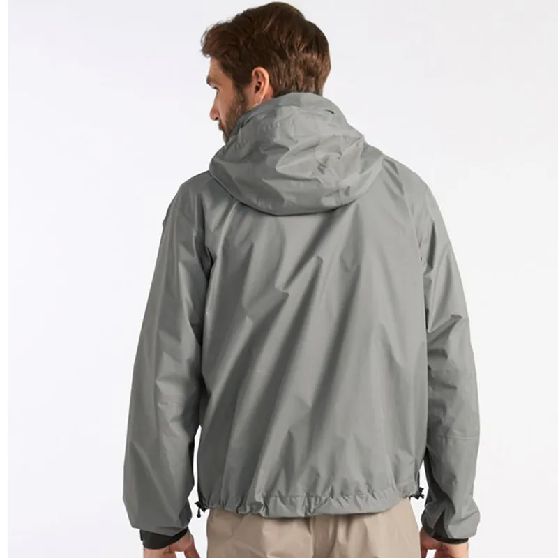 Factory Custom Fishing Wear Breathable Multiple Pockets Wading Jacket Waterproof Fishing 3 Layer Fabric Jacket