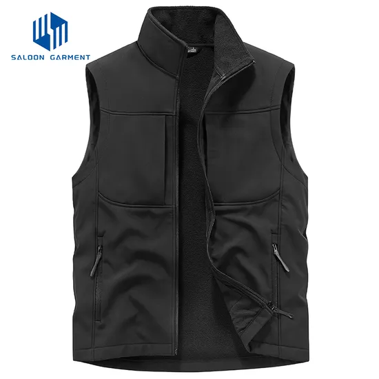 Comfortable Quick Drying Slim Fit Thin Sleeveless Loose Type Travel Vest Jacket for Men