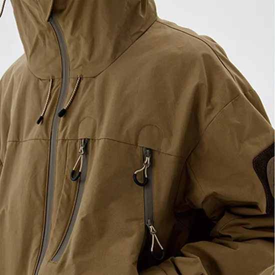 OEM&ODM Custom Logo Men Unisex Winter Outdoor Hiking Sport Nylon Polyester Zip up Fleece Waterproof Windbreaker Jacket