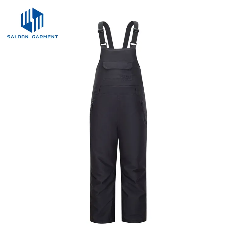 Women's Custom Logo Outdoor Warm Trousers Ski Snow Snowboarding Pants with Shoulder Straps