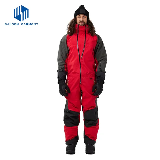 Women One Piece Ski Suits Waterproof Warm Snow Insulated Jumpsuit Snowsuit