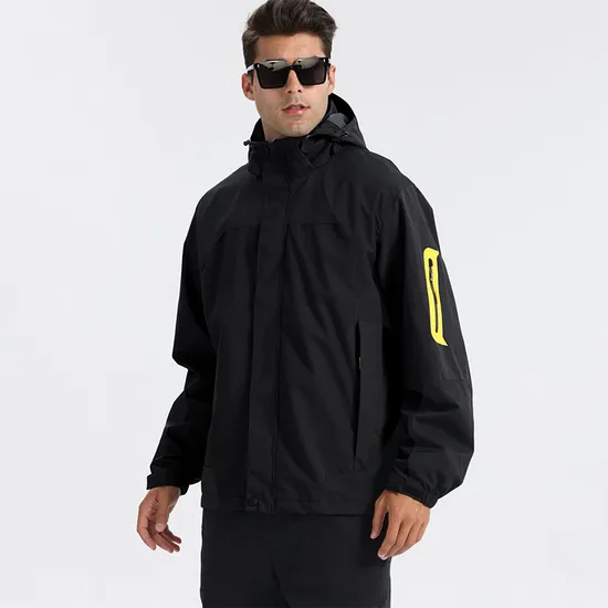 Custom Logo Manufacturer Wholesale Clothing Men Cotton Fleece Windbreaker Coat Jacket