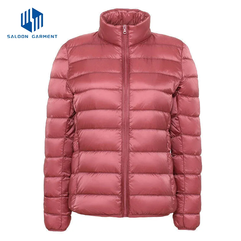 Customized Women's Packable Lightweight Puffy Coat Quilted Winter Warm Jacket