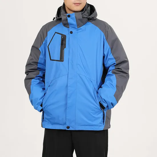 Men's Mountain Waterproof Windproof Rain Winter Warm Hooded Coat 3in1 Ski Jacket