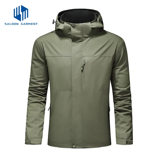 Men's Windbreaker Lightweight Waterproof Raincoat Rain Jacket for Outdoor Hiking