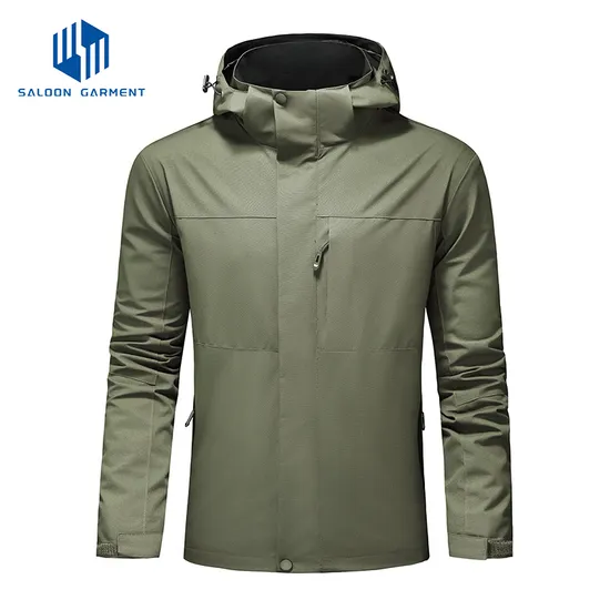 Men's Windbreaker Lightweight Waterproof Raincoat Rain Jacket for Outdoor Hiking