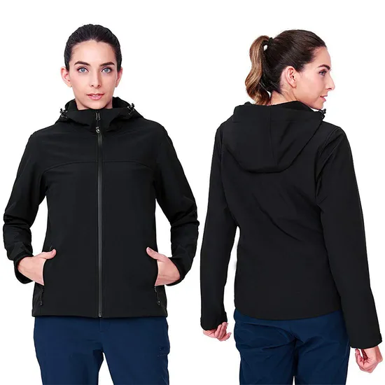 Women's Outdoor Waterproof Windproof Stretch Soft Shell Hooded Tactical Softshell Jacket