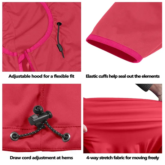 Women's Outdoor Waterproof Soft Shell Hooded Tactical Jacket