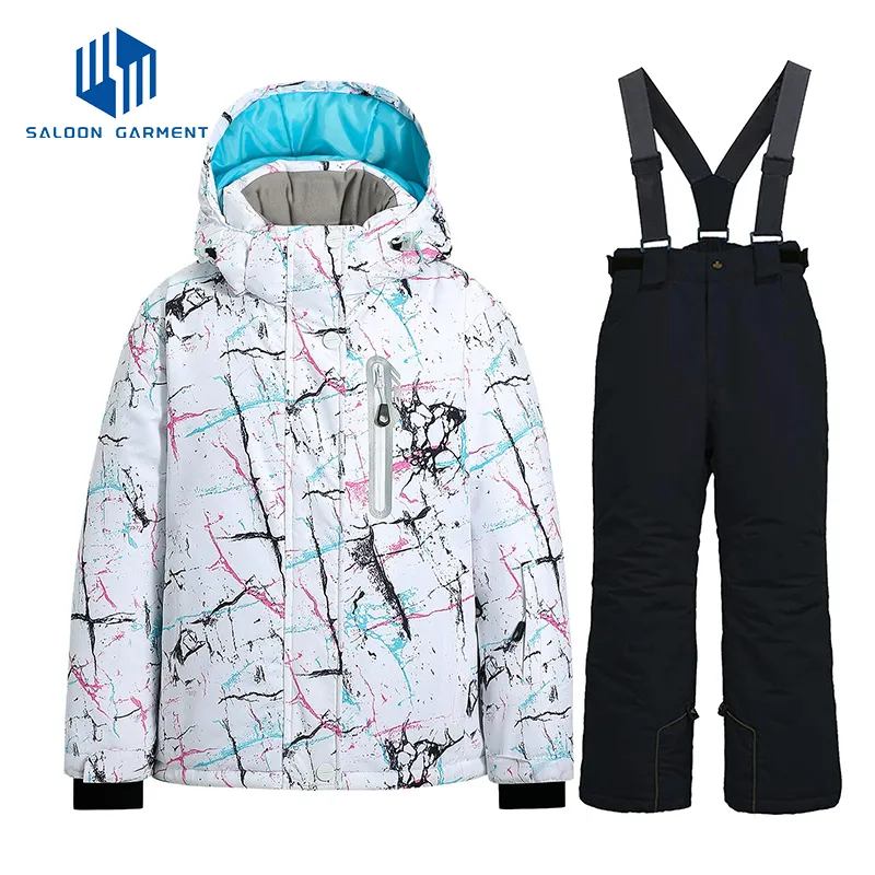 Girl's Sportswear Winter One Piece Puffer Jacket Coat Snowmobile Snowsuit Ski Suit