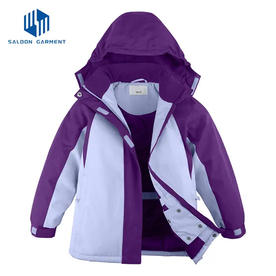 Girl's Waterproof Winter Coat Windproof Outdoor Raincoat Ski Jacket