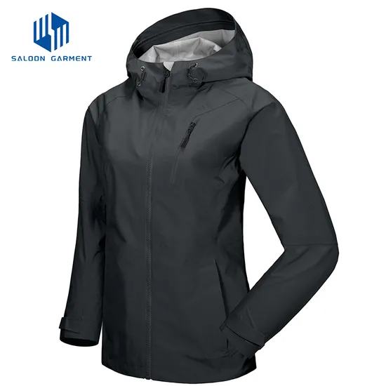 2.5 Layer Fabric OEM Women's Waterproof Breathable Sailing Fishing Hiking Camping Outdoor Windbreaker Jacket