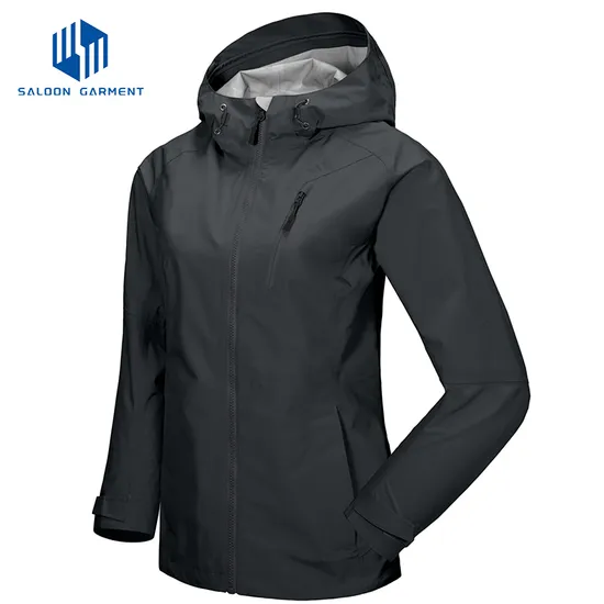 2.5 Layer Fabric OEM Women's Waterproof Breathable Sailing Fishing Hiking Camping Outdoor Windbreaker Jacket