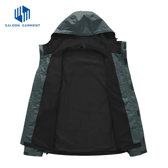 Men's Waterproof Breathable Raincoat Softshell Windbreaker Rain Jacket