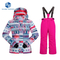 Custom Winter Outdoor Sport Kids Snow Wear Boy Girls Snow Suit Children's Jackets Coat Pants Windbreaker Waterproof Snowsuit