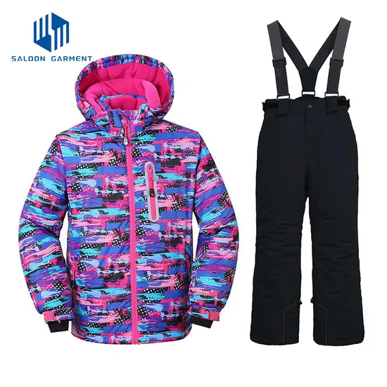 Girl's Winter Outdoor Sports Wear Rainwear Coat Snow Jacket Ski Suit