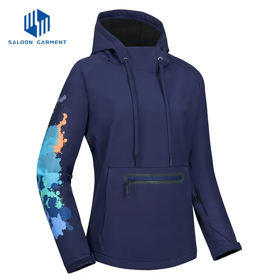 Windproof Winter Camping Climbing Women's Windbreaker Softshell Jacket