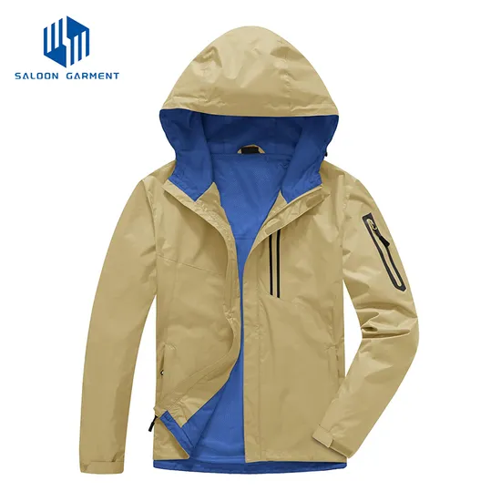 Men's Lightweight Windbreaker Waterproof Outdoor Raincoat Hiking Rain Jacket