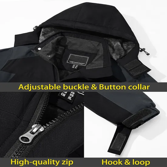 Men's Mountain Waterproof Winter Snow Coat Windproof Raincoat Ski Jacket
