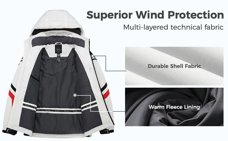 Men Winter Coats Warm Waterproof Windproof Skiing Snowboarding Sports Ski Jackets