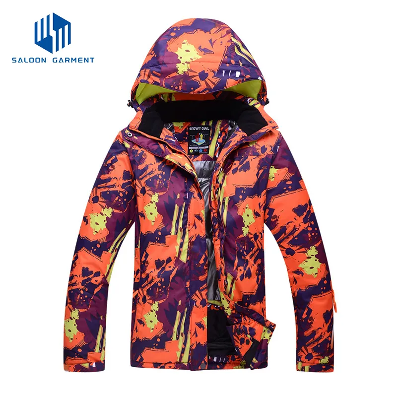 Stylish Women's Waterproof Snowboard Jacket with Breathable Hood