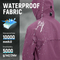 Men's Waterproof Lightweight Active Raincoat Rain Jacket with Hood