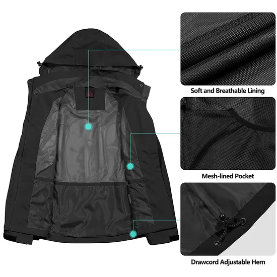 New Fashion Women's Autumn Casual Hooded Coats Windbreaker Jackets