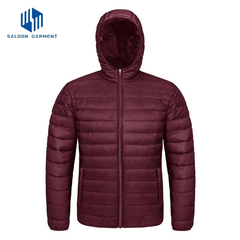 Men's Lightweight Water-Resistant Custom Print Down Puffer Down Jacket