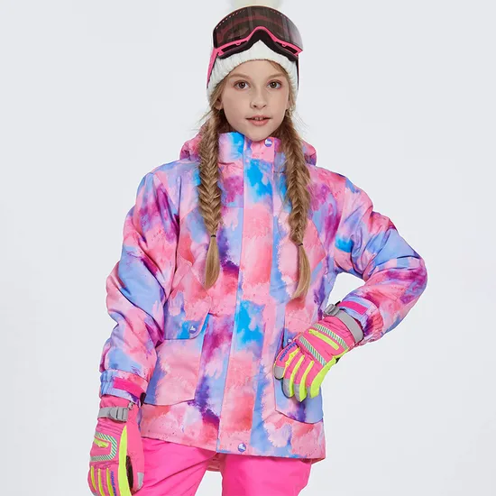 Wholesale Girls Winter Snow Coats Warm Waterproof Snowboard Ski Jacket