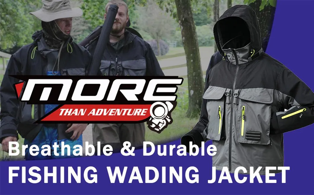 Wholesale Custom Logo Outdoor Breathable Waterproof 3 Layer Fabric for Fishing Jacket
