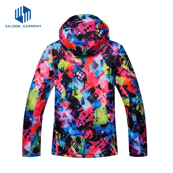 OEM Design Fashion Active Women's Waterproof Winter Sportswear Ski Jacket