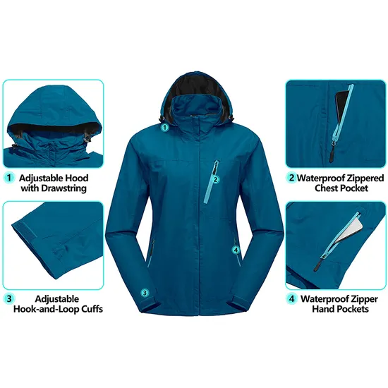 OEM Windproof Breathable Outdoor Jacket Waterproof Windbreaker for Motorbike