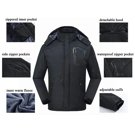 Men's Winter Waterproof Winter Windproof Ski Snow Jacket