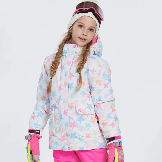 Girl's Winter Sportswear Waterproof Windproof Snow Ski Jacket