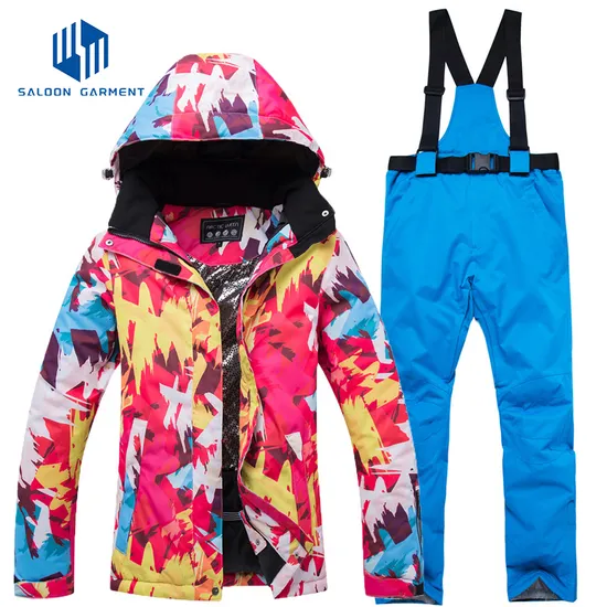 Women Winter Warm Outerwear Waterproof Outdoor Coat Breathable Snowboard Ski Suit