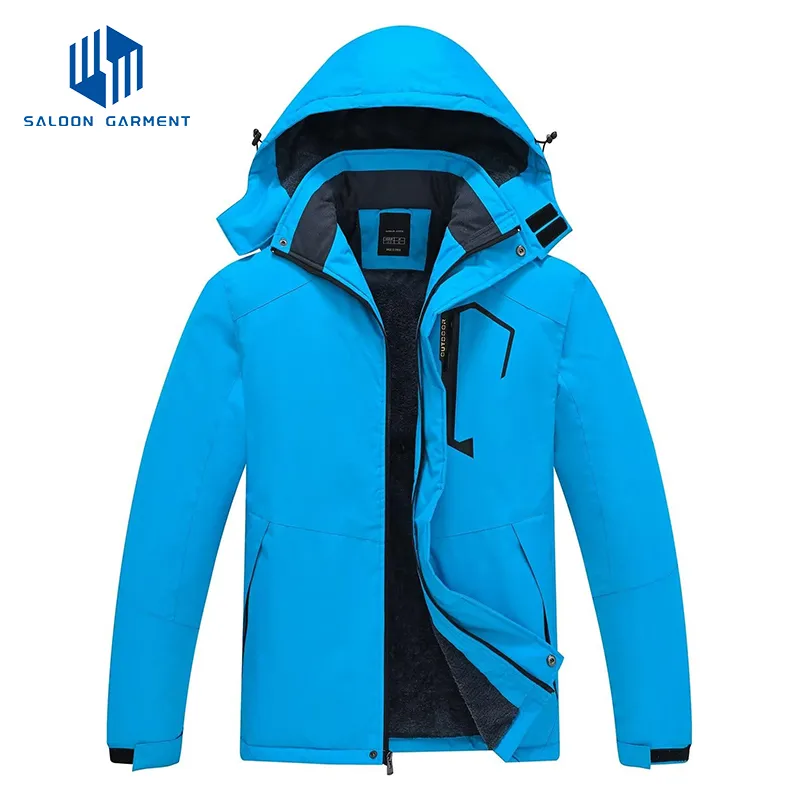 Men's Waterproof Windproof Warm Coat Ski Snowboarding Jacket with Detachable Hood