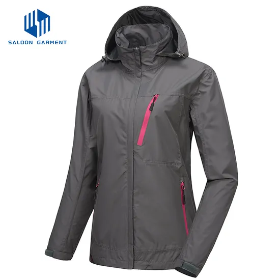 Custom Outdoor Rain Coat Waterproof Women's Windbreaker Jacket