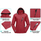 Custom Women's Polyester Windproof Breathable Windbreaker Waterproof Jacket