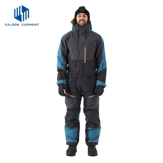 Winter Overall Waterproof Breathable Men's Outdoor Snowmobile Wear Snowsuit